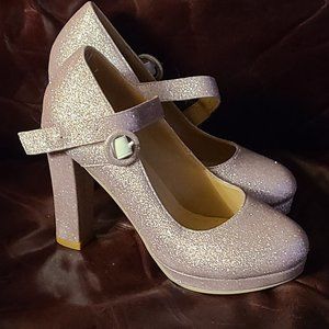 NEW Light Pink Sparkly Heels